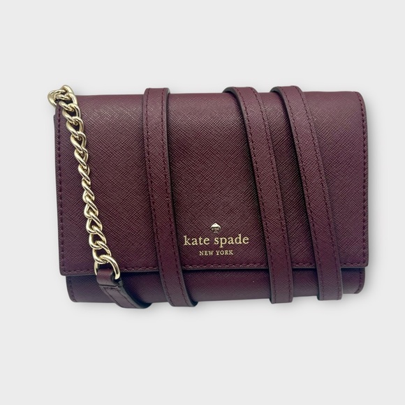 kate spade Handbags - EUC Kate Spade Burgundy Crossbody Bag